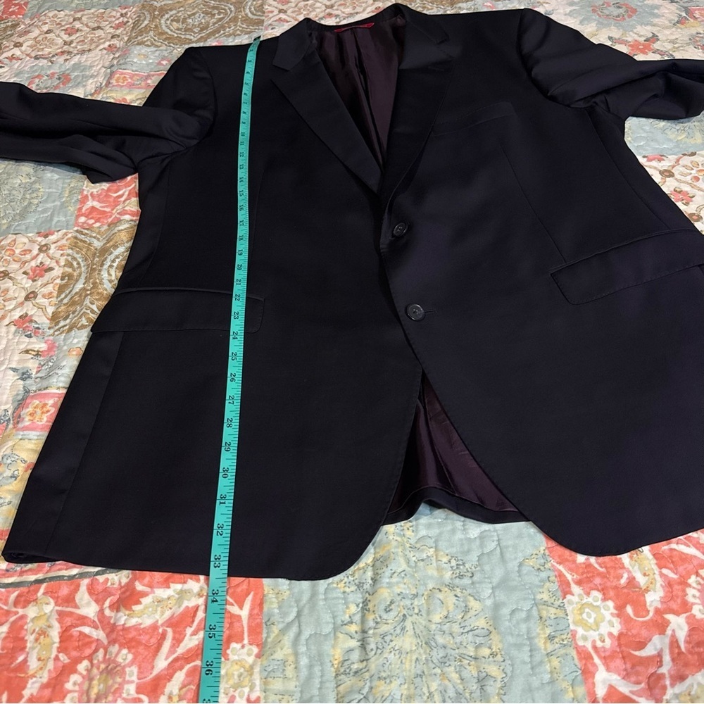 Men's Classic Black Pinstripe Suit - Picture 11 of 16